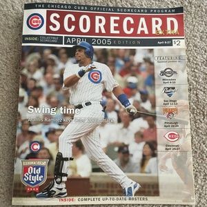 Collectible: Chicago Cubs Scorecard Program April 2005